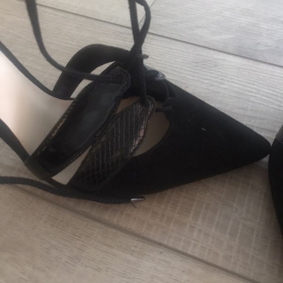 Zara brand new suede and leather heels.sz 8.5-9.5 - Picture 2 of 3